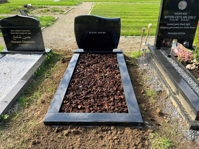Islamitisch grafmonument op begraafplaats in Maastricht